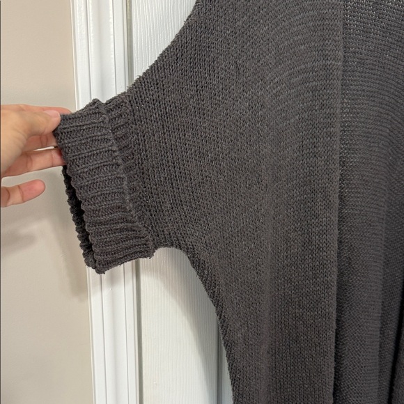 Umgee Charcoal Open-Front Cardigan - Picture 3 of 6